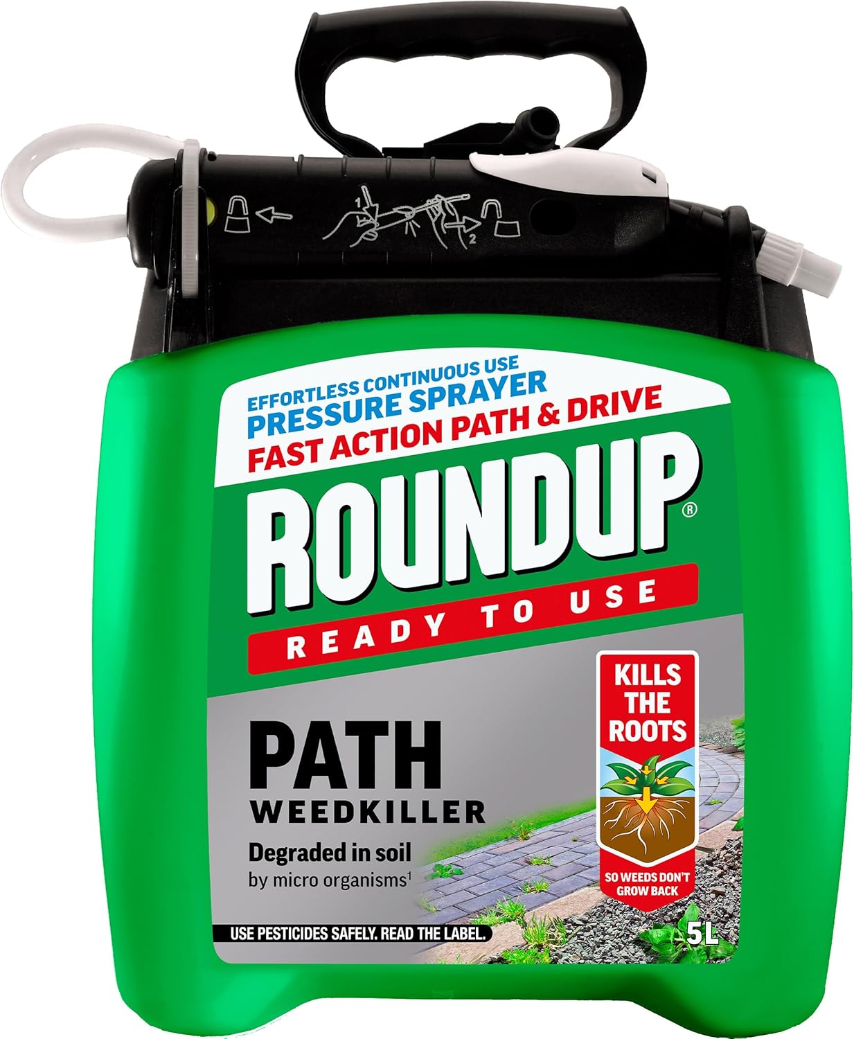 Roundup Path Weedkiller 5L Pump 'N Go